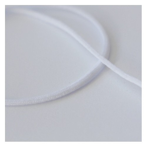 Bobine de 15 mètres de fil élastique blanc - diamètre 1mm - adapté pour  coudre des masques COVID-19