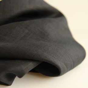 Tissu en lin noir