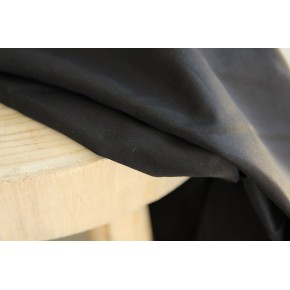 tissu voile de coton - noir