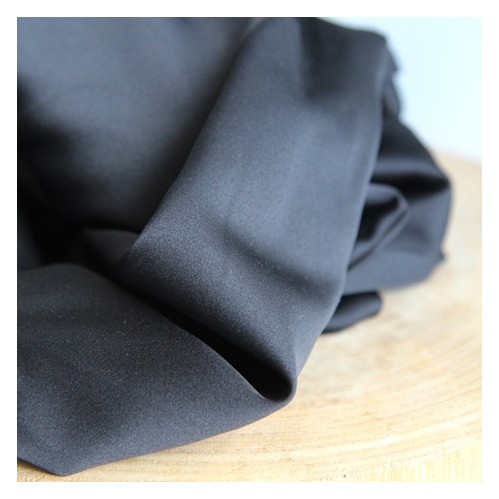 Tissu Doublure satin noire