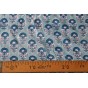 tissu indien block print - bleu