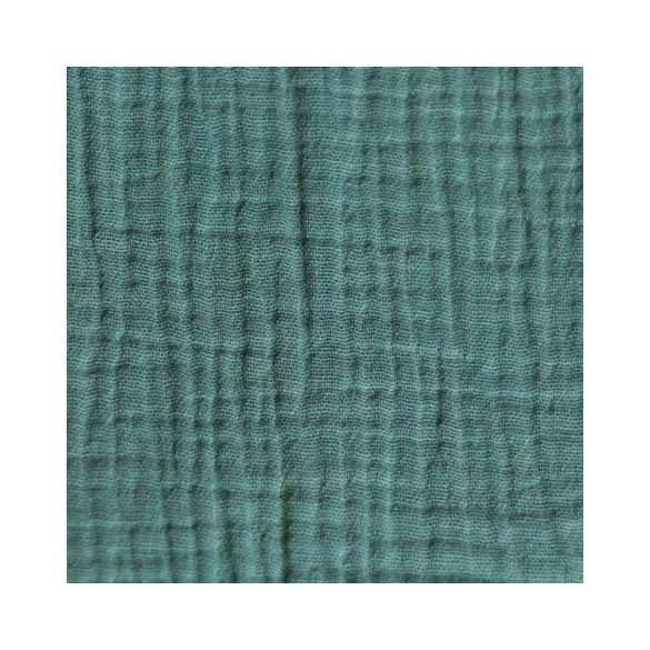 tissu double gaze vert tendre