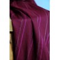 coton et viscose bordeaux rose et doré - rayures