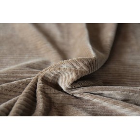 tissu jersey de velours beige