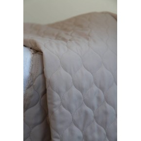 tissu matelassé doublé - beige clair