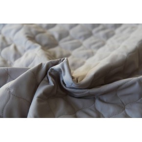 tissu matelassé double -beige