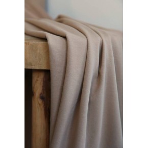 tissu jersey coton bio beige