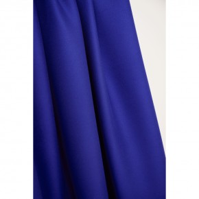 tissu crêpe de viscose bleu cobalt