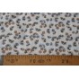 tissu jacquard fleurs - un chat sur un fil