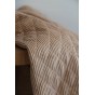 tissu matelassé en velours côtelé - beige foncé