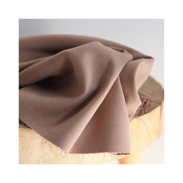 tissu gabardine souple - camel