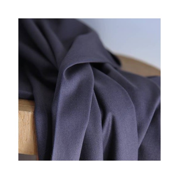 tissu gabardine souple - gris