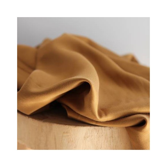 tissu tencel - ocre