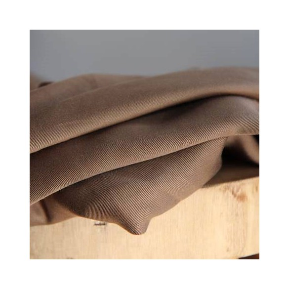 tissu tencel - beige foncé