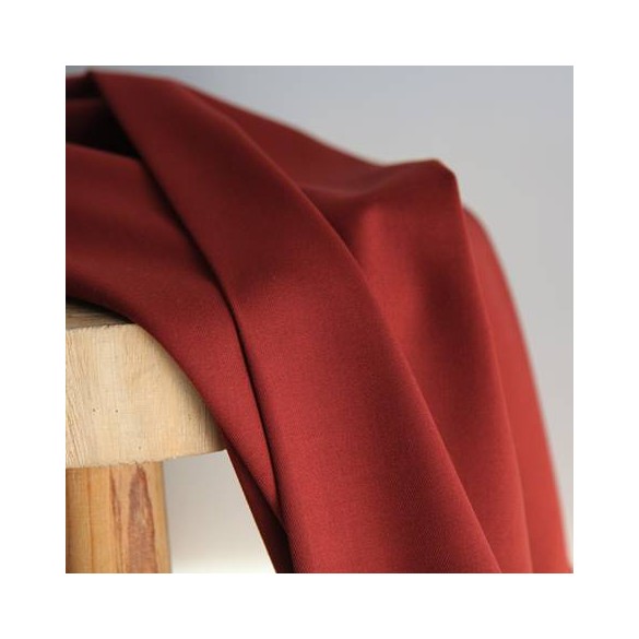 tissu gabardine souple - rouille