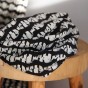 Tissu popeline de viscose - noir et blanc