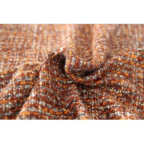 lainage tweed orange chiné