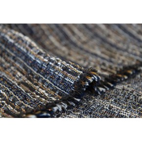 tissu jacquard rayures lurex - un chat sur un fil