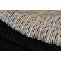 tissu maille upcyclée - noir et blanc