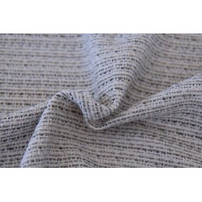 tissu jacquard gris lurex doré - un chat sur un fil