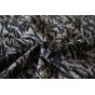 jacquard un chat sur un fil - jacquard végétal noir et gris chiné